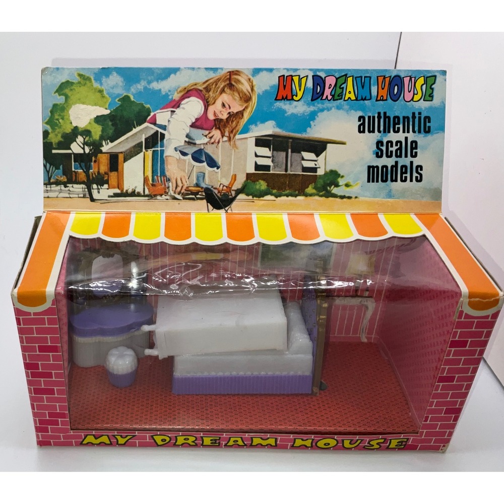 Vintage My Dream House Authentic Scale Models Dollhouse Furniture 6 Room Sets - Picture 3 of 7
